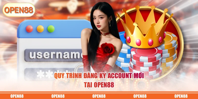 Quy trình đăng ký account mới tại OPEN88